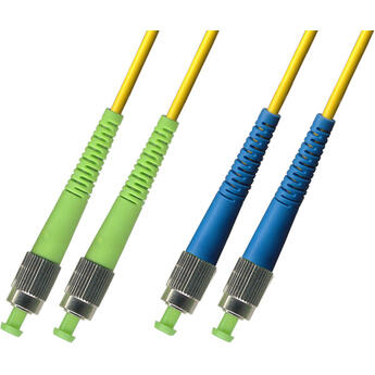 P-SM9-D3Y-FCA-FCU-xx Fiberworks AS  Snor SM DPX FC/APCR-FC/UPC xx m 9/OS2 G.657.A2 2x &#248;2mm Gul